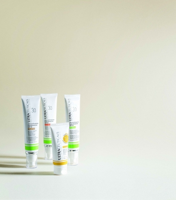 The Ultra UV Protective Range against a light background.